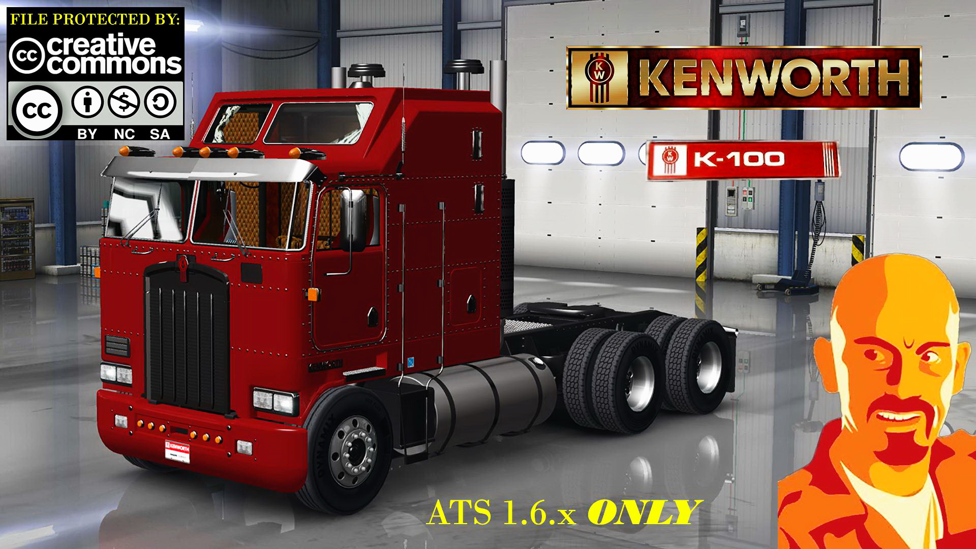 Kenworth K100 + Interior v1.0 by CyrusTheVirus (v1.6.x)