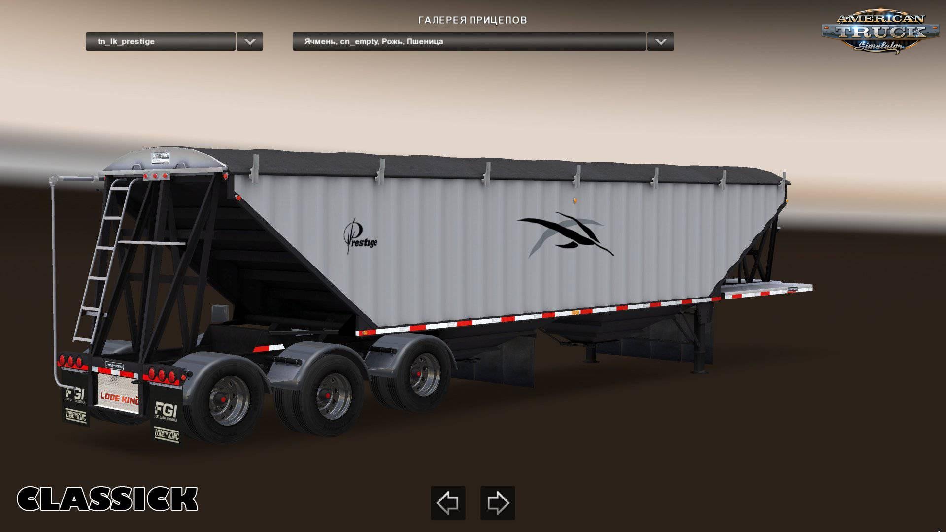 Trailer Lode King Prestige 3 axle Grain Hopper v1.0 (v1.6.x)