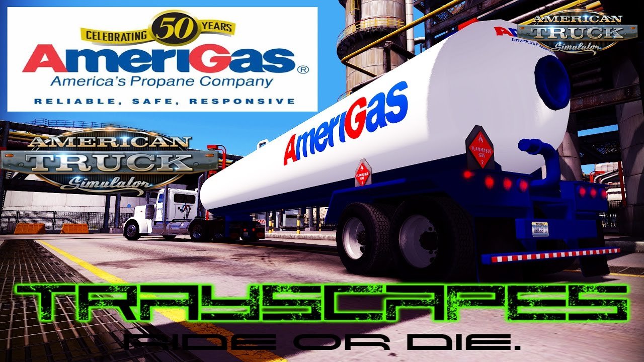 Tank trailer AmeriGas Propane - American Truck Simulator