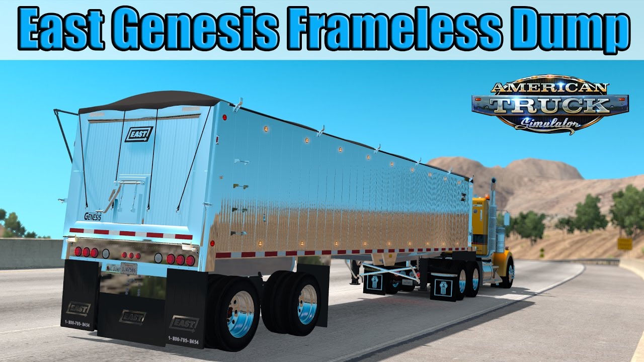 Dump Trailer East Genesis Frameless - American Truck Simulator