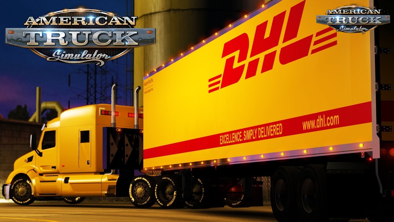 DHL trailer + Peterbilt 579 Tom Dooley - American Truck Simulator