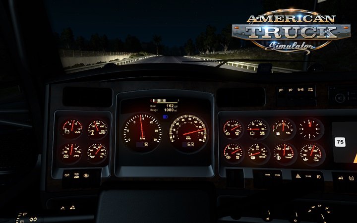 Kenworth W900 dashboard for Ats