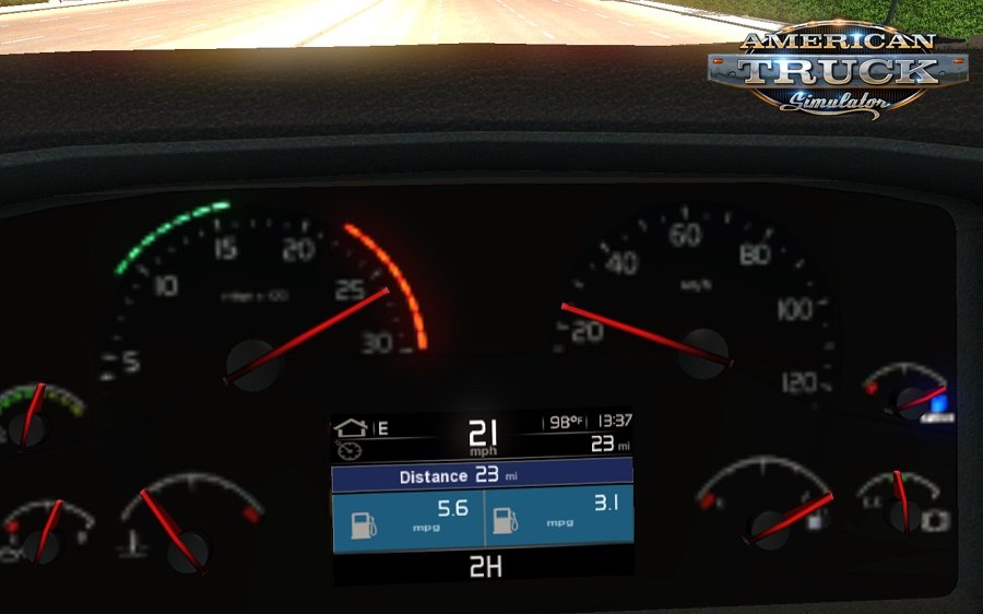 Volvo VNR dashboard for Ats