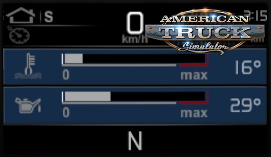 Volvo VNR dashboard for Ats