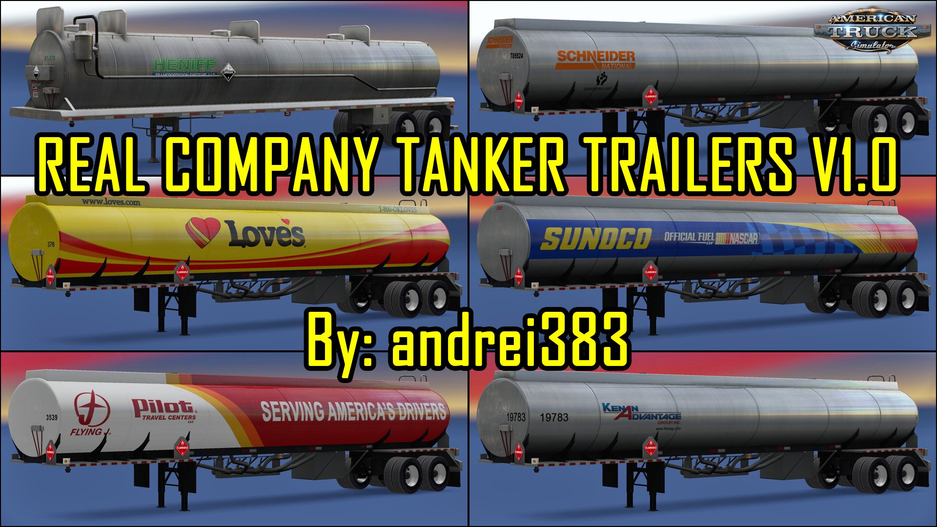 Real Company Tanker Trailers v1.0 by andrei383