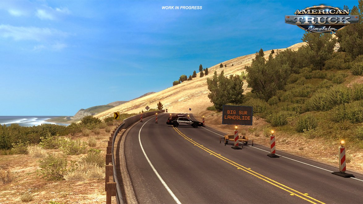 Closing a part of California's Highway 1 in ATS