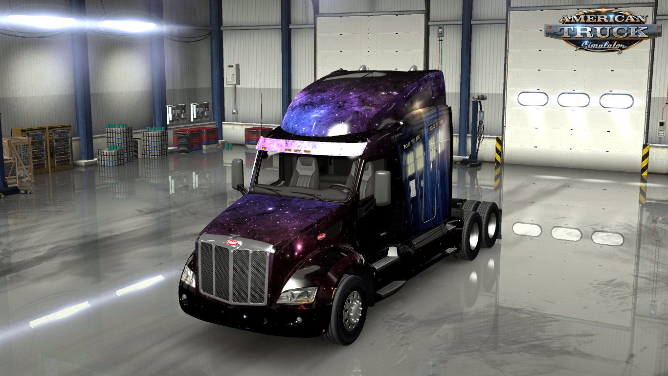 Doctor Who Skin for Peterbilt 579 v1.0 (1.28.x)