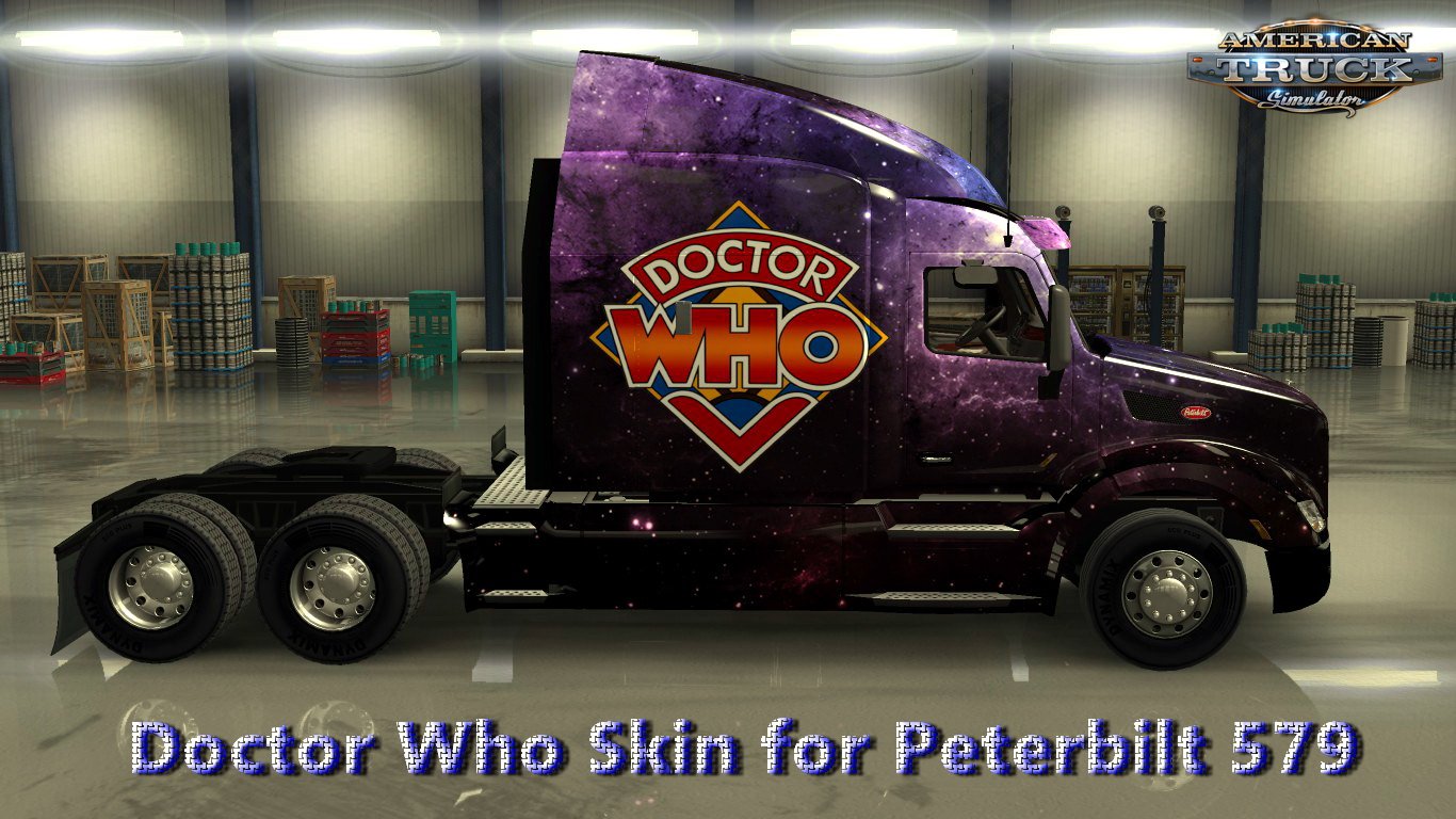 Doctor Who Skin for Peterbilt 579 v1.0 (1.28.x)