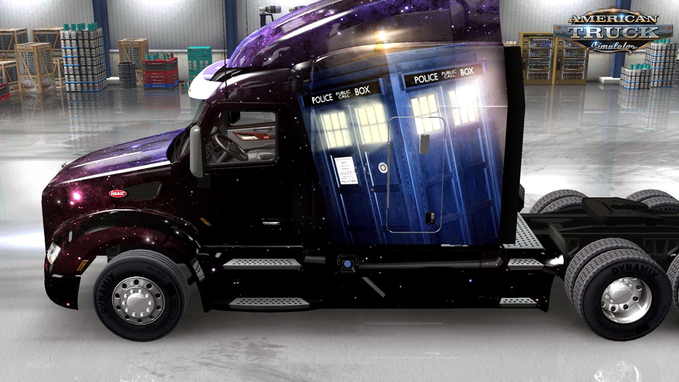 Doctor Who Skin for Peterbilt 579 v1.0 (1.28.x)