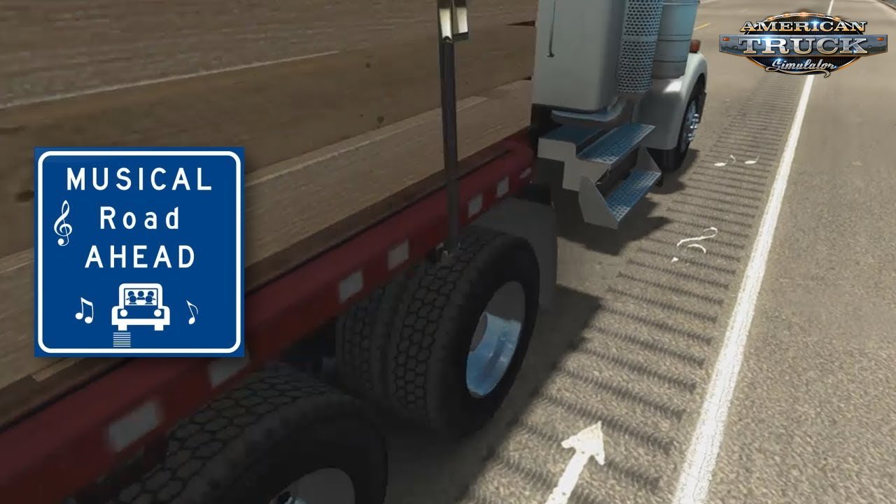 Musical Road in American Truck Simulator