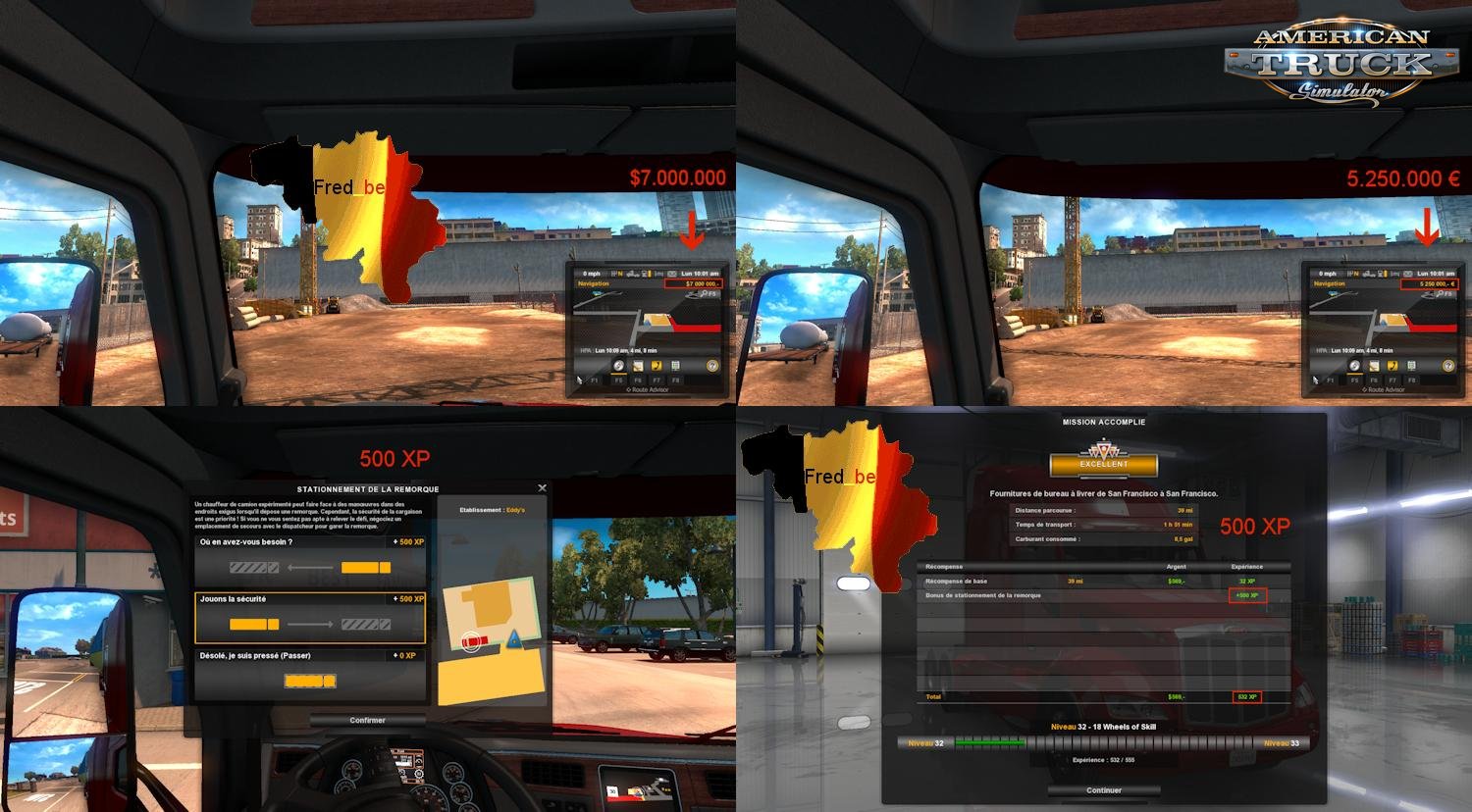 Fast Level & More XP for ATS (v1.29.x)