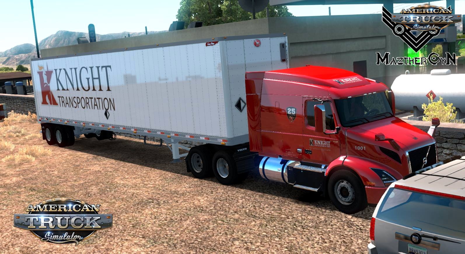 Knight Transportation Skin for Volvo VNR + Trailer v1.0 (1.29.x)