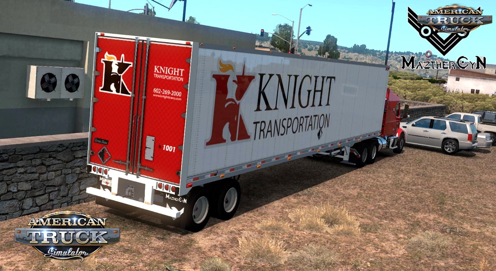 Knight Transportation Skin for Volvo VNR + Trailer v1.0 (1.29.x)