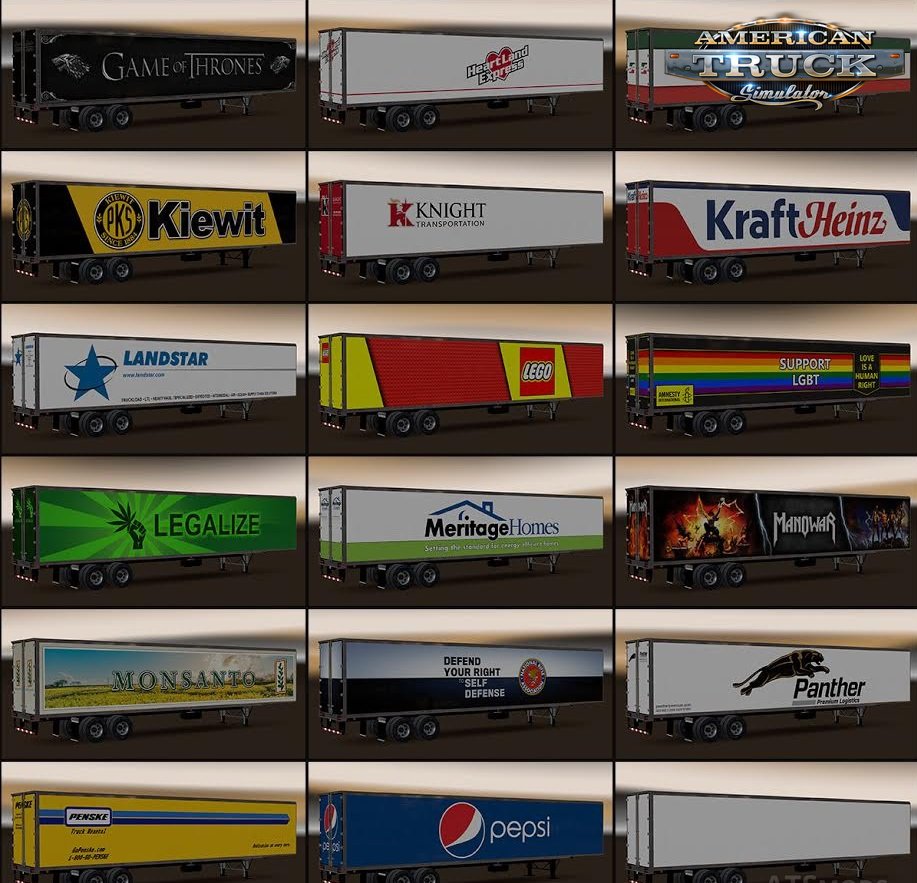 New USA Trailers Pack v3.0 (1.30.x)