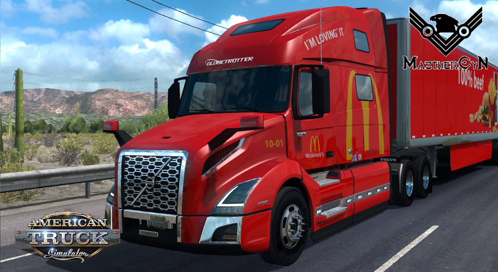 McDonalds Combo Skin for Volvo VNL 760 2018 + Trailer v1.0 (1.29.x)