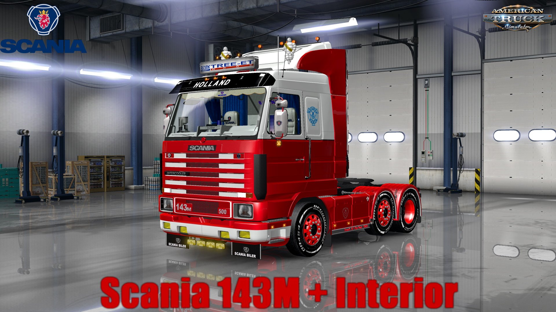 Scania 143M + Interior v1.1 (1.30.x)