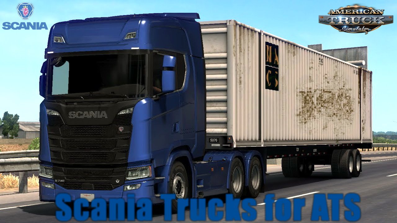 Scania Trucks Mod for ATS v2.1 by Frkn64 (1.35.x)