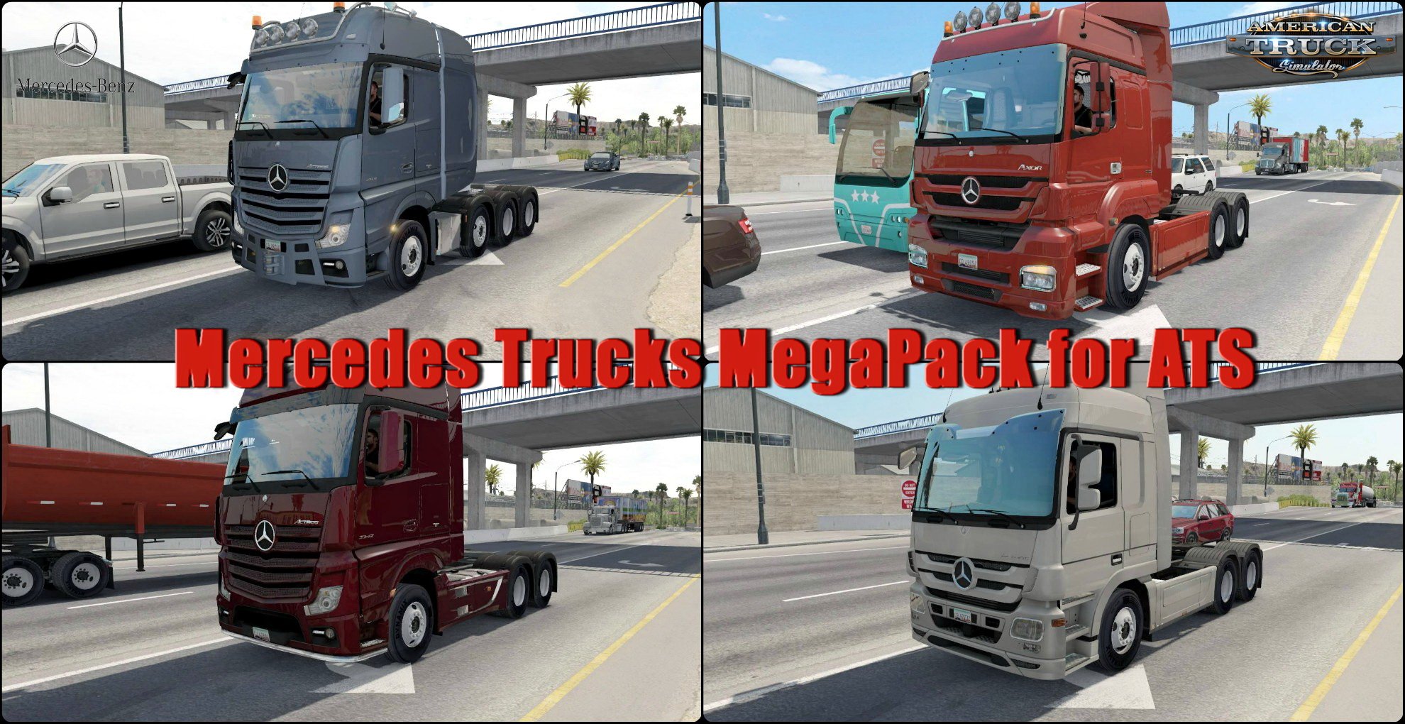 Mercedes Trucks Megapack v1.0 (1.30.x) (ATS)