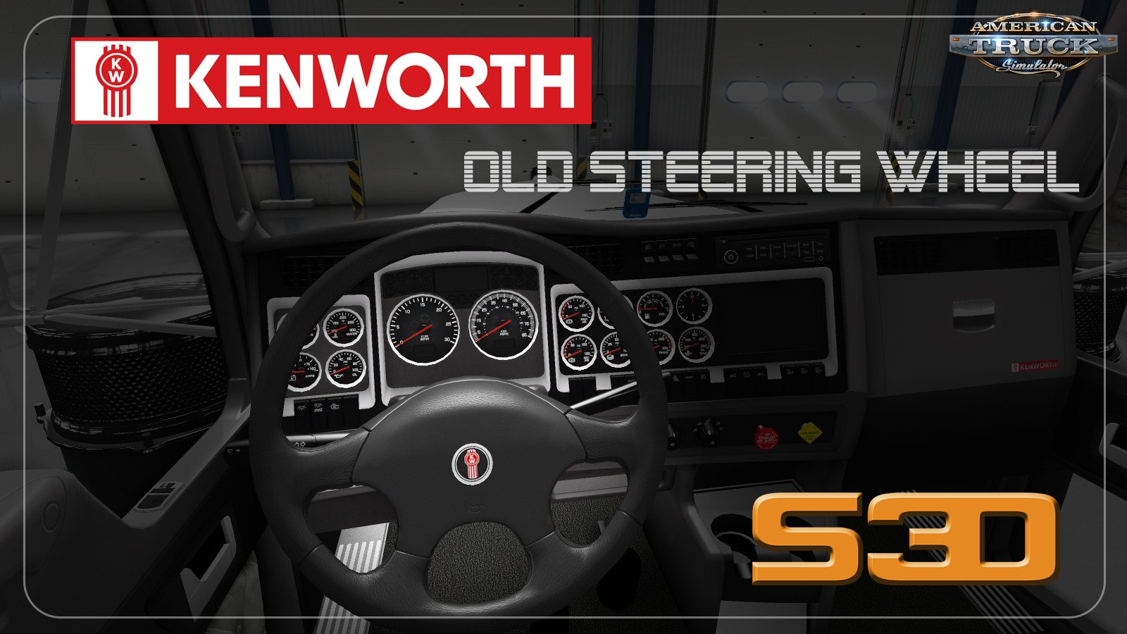 Old Kenworth Steering Wheel model for Ats