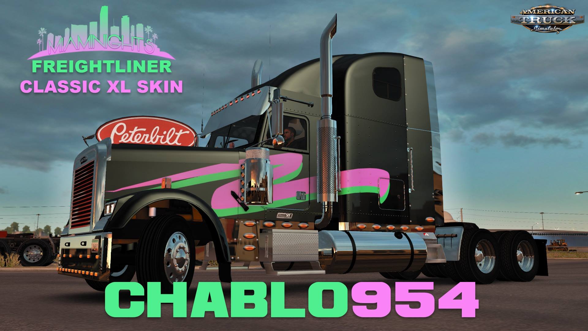 Miami Nights Skin for Freightliner Classic XL v1.0 by Chablo954 (1.31.x)