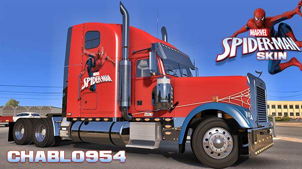 Spiderman Skin for Freightliner Classic XL v1.0 by Chablo954 (1.31.x)