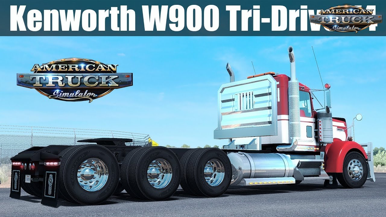 Kenworth W900 Tri-Drive (Update + Fix) v4.0 by Bu5ted (1.31.x)