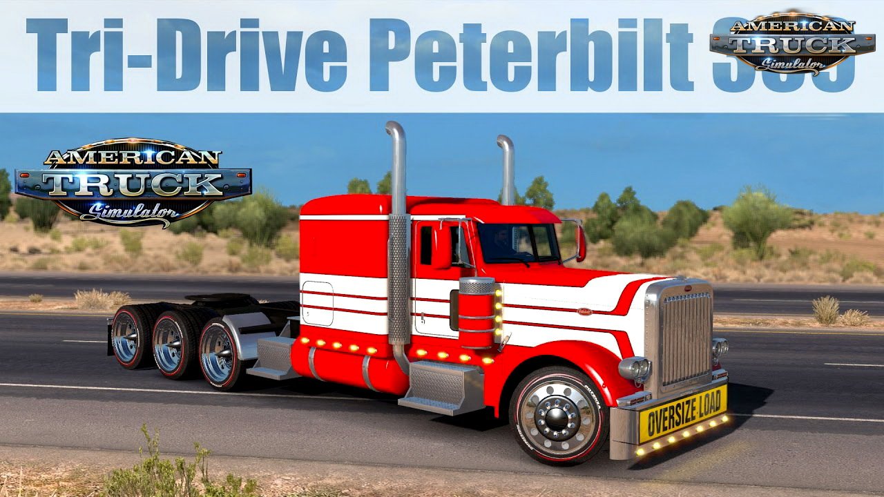 Tri-Drive Peterbilt 389 (Update + Fix) v1.0 by Bu5ted (1.31.x)