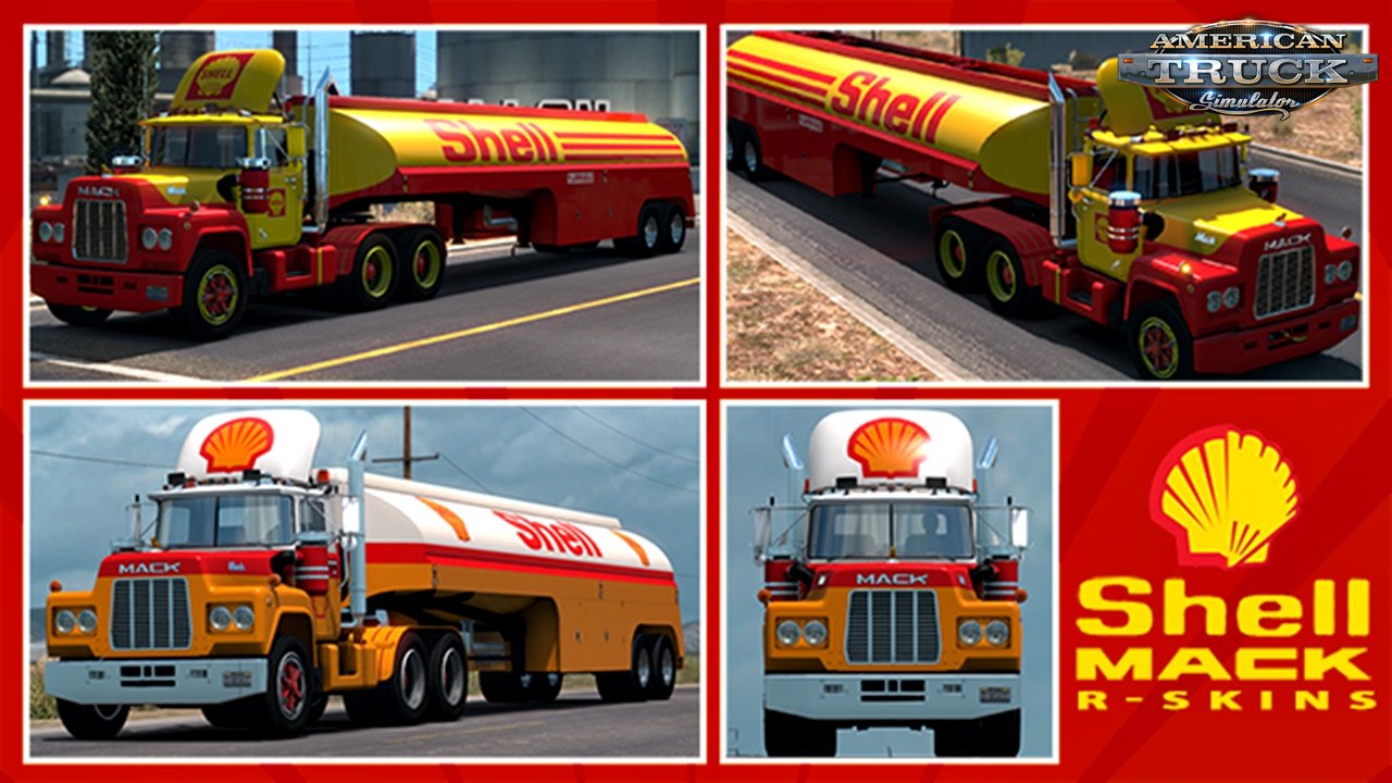 Shell Mack R Series Skins for Ats and Ets2