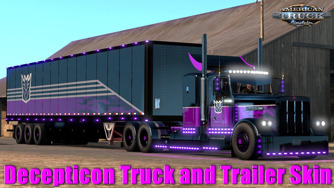 Decepticon Truck and Trailer Skin + Parts (Viper2+Outlaw Trucks) + Light pack 1.6 (1.32.x)