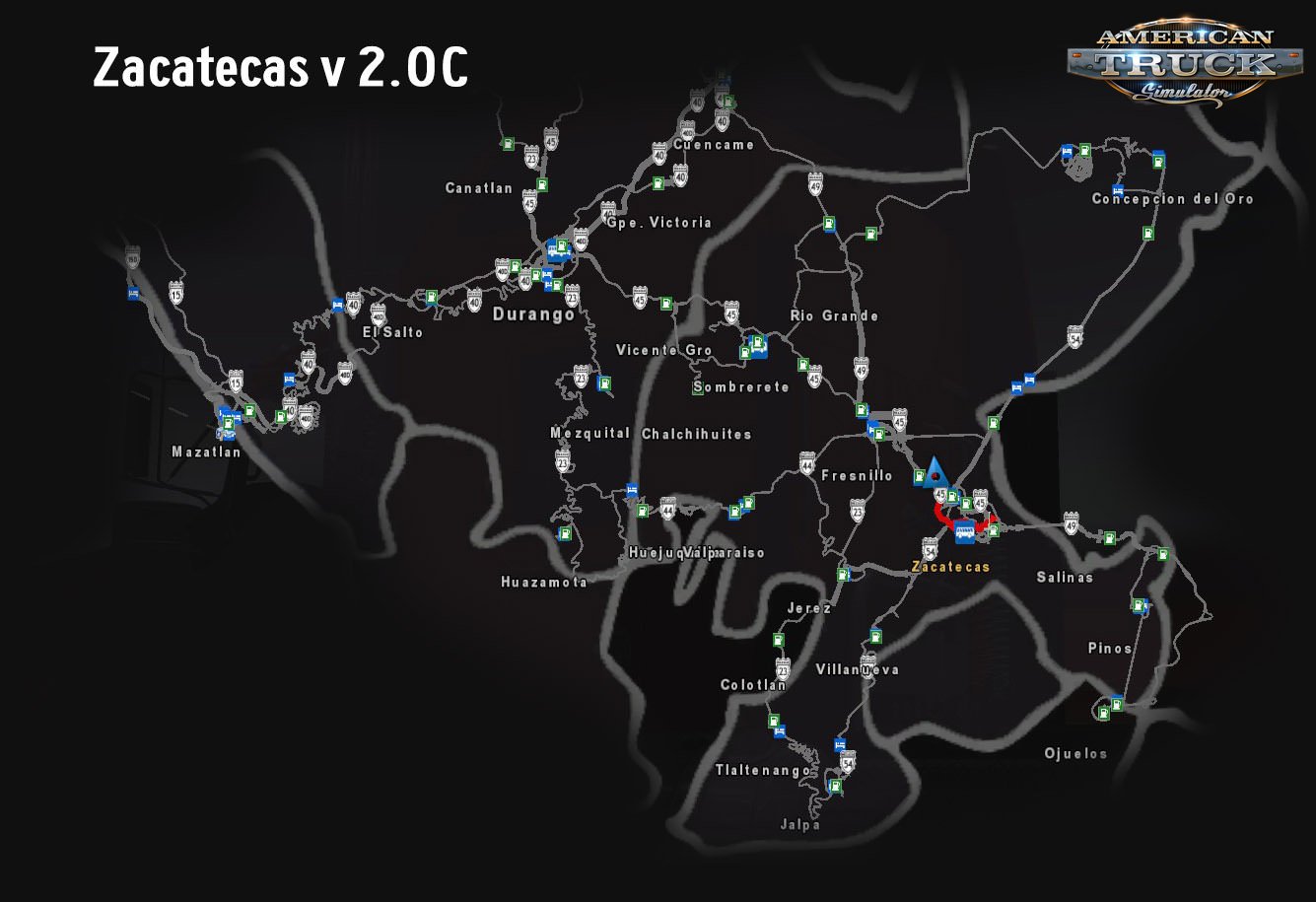 Mexico Extremo v2.0.4 Map for ATS (1.32.x)