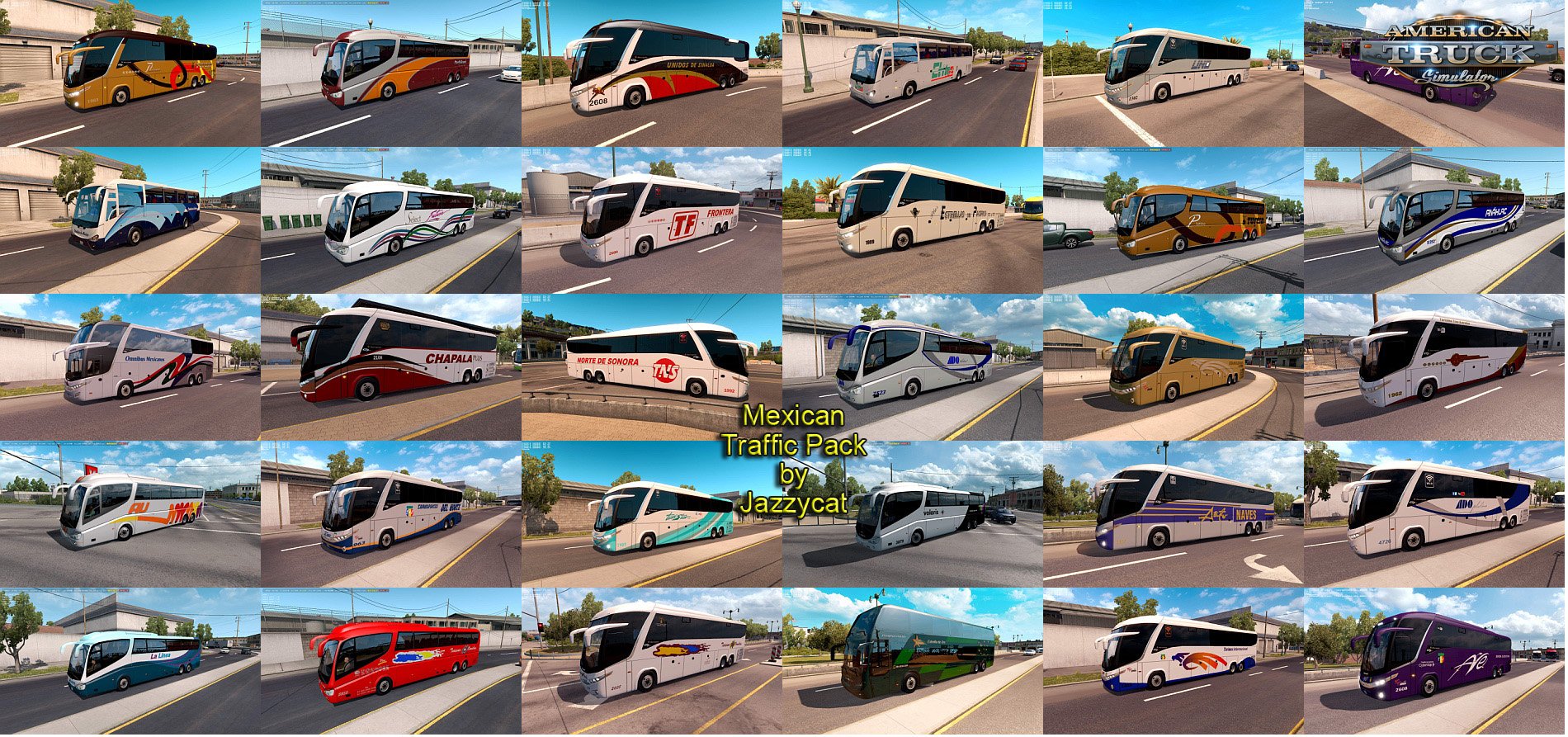 Mexican Traffic Pack v1.9.1 by Jayyzcat (1.35.x) for ATS