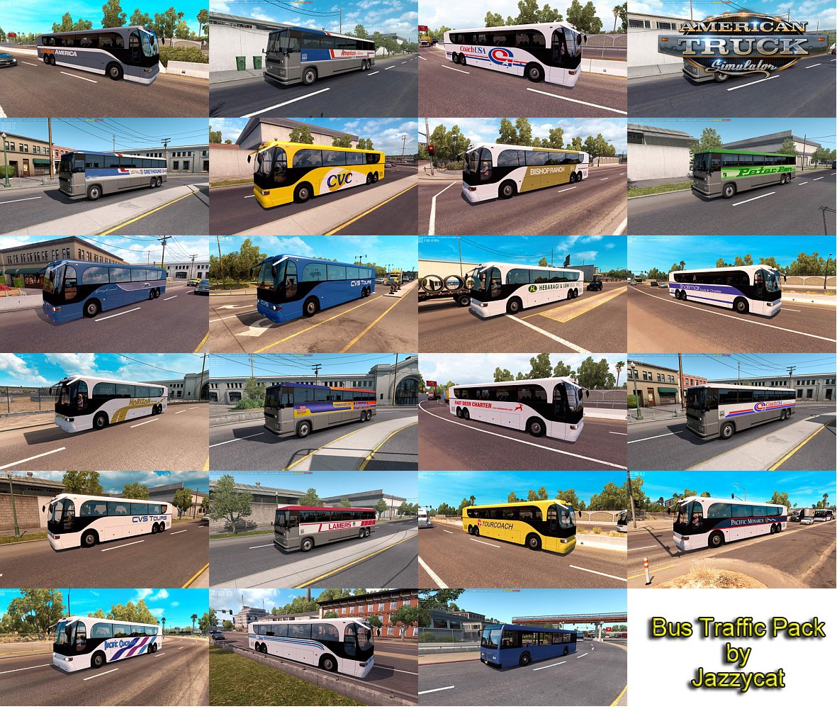 Bus Traffic Pack v1.3 by Jazzycat