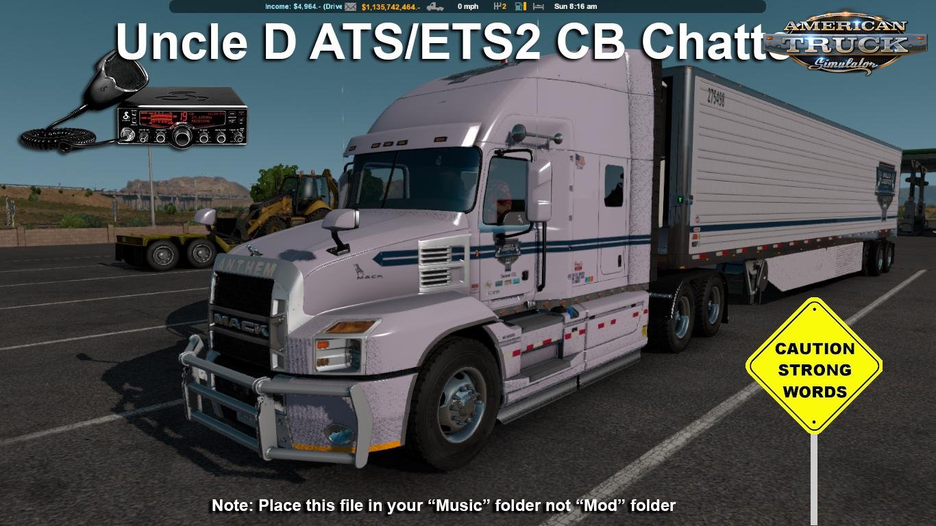 2018 Uncle D CB Chatter Mod v1.0 for ATS (1.32.x)