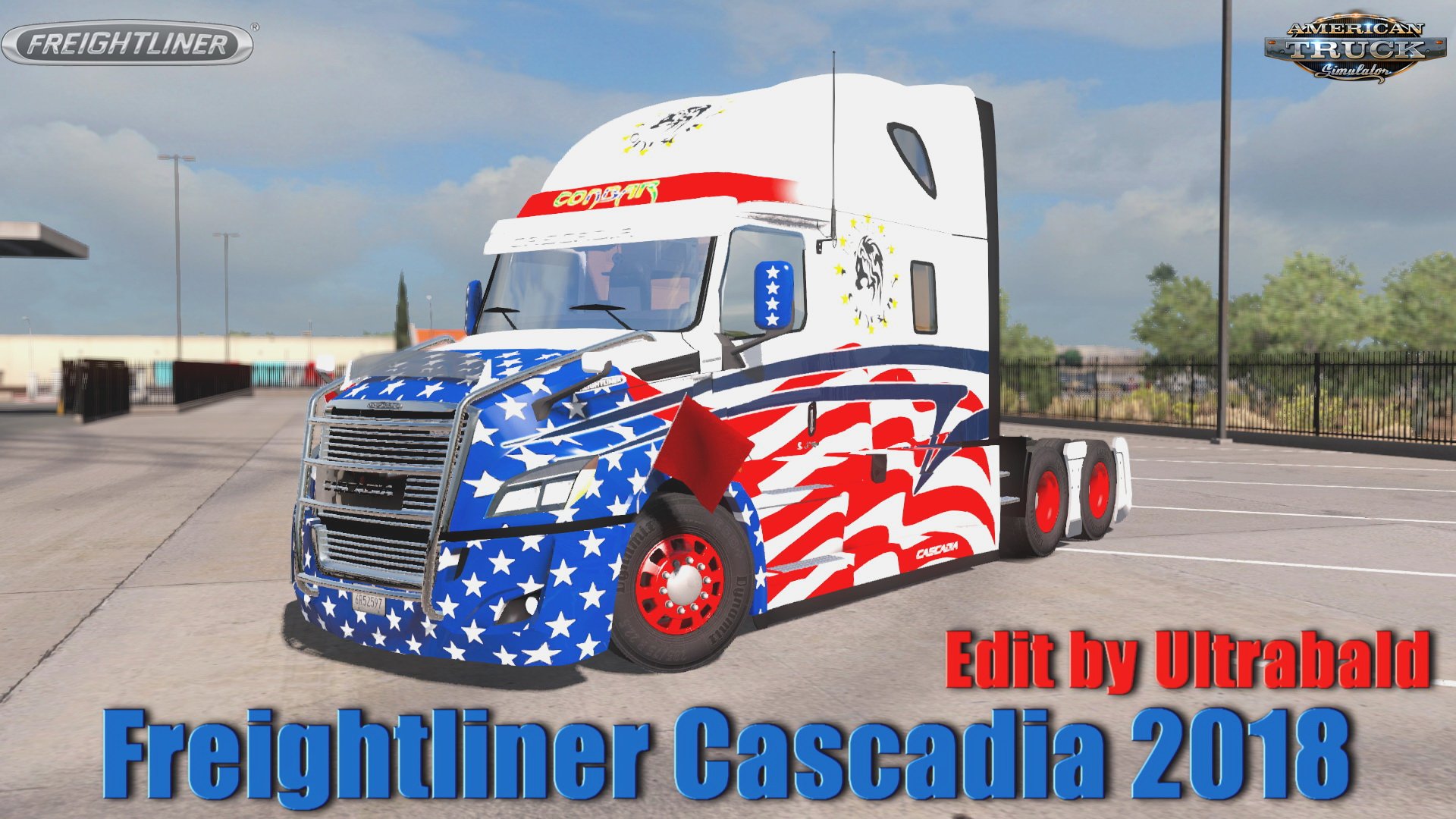 Freightliner Cascadia 2018 v1.0 Edit by Ultrabald (1.32.x) - American Truck Simulator