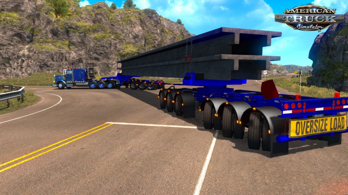 Oversize Owned Dolly Trailer (9 axles with steer axles) v1.0 (1.32.x)