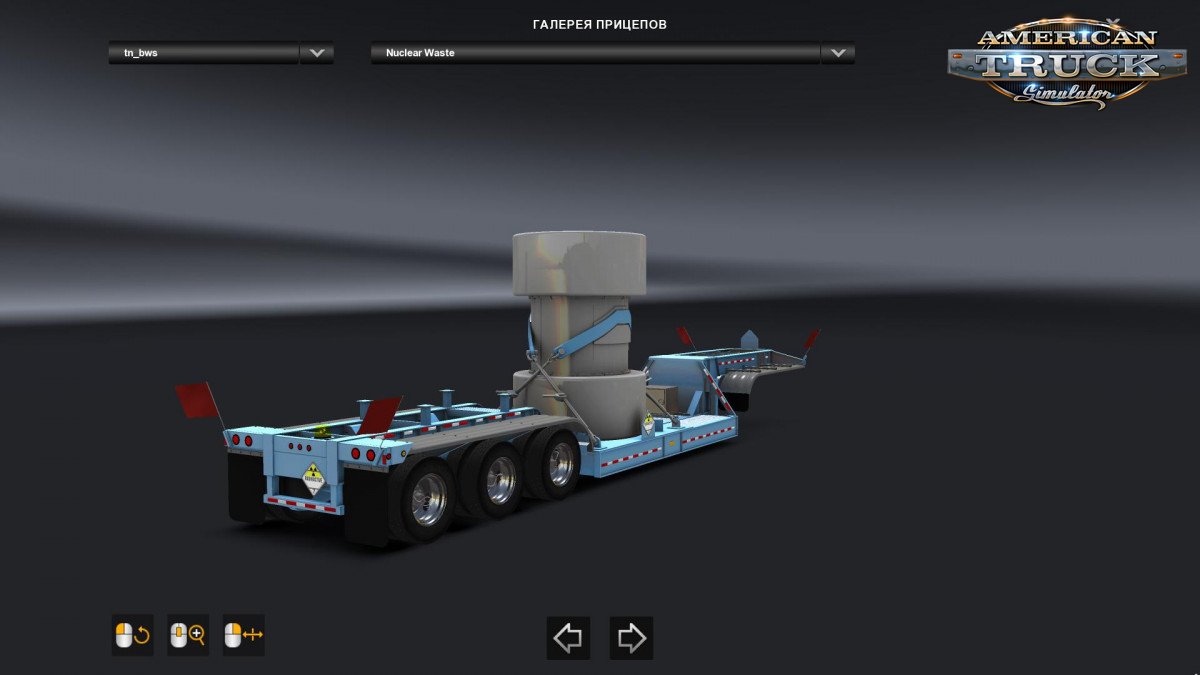 BWS Specialized Nuclear Waste Trailer v1.0 for Ats [1.32.x]