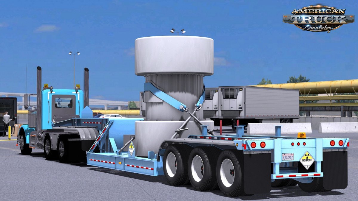 BWS Specialized Nuclear Waste Trailer v1.0 for Ats [1.32.x]