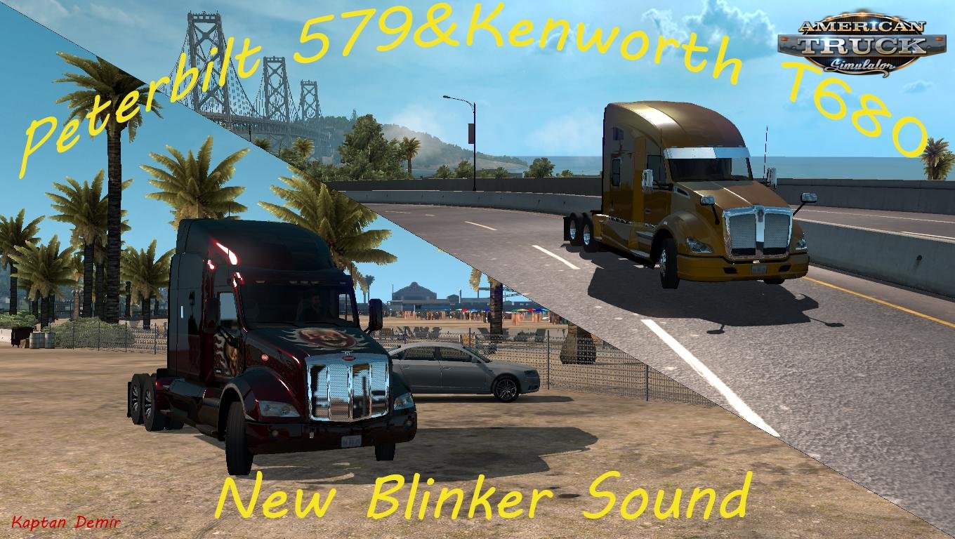 Peterbilt 579 & KW T610 new blinker sound v1.0 (1.33.x)