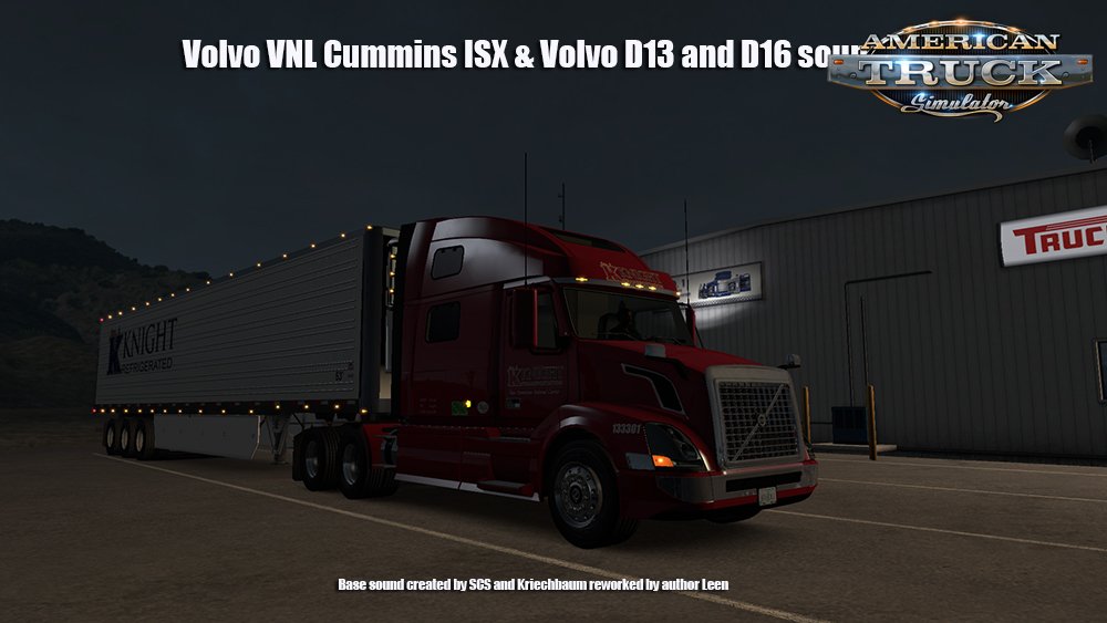 Volvo VNL ISX D13 & D16 Sound v1.0 (1.33.x)