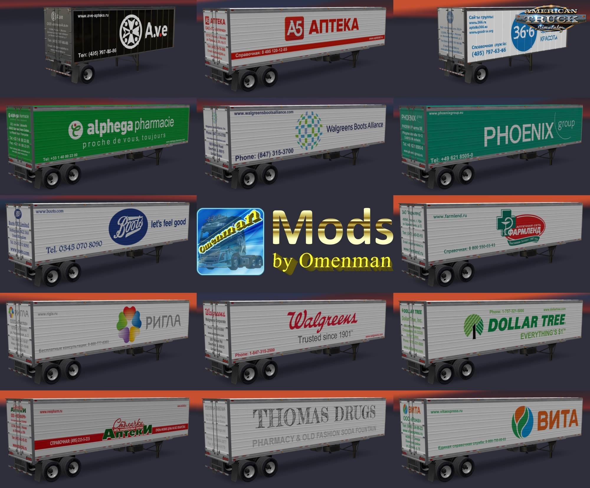 Trailer Pack v3.25.5 by Omenman (1.43.x) for ATS