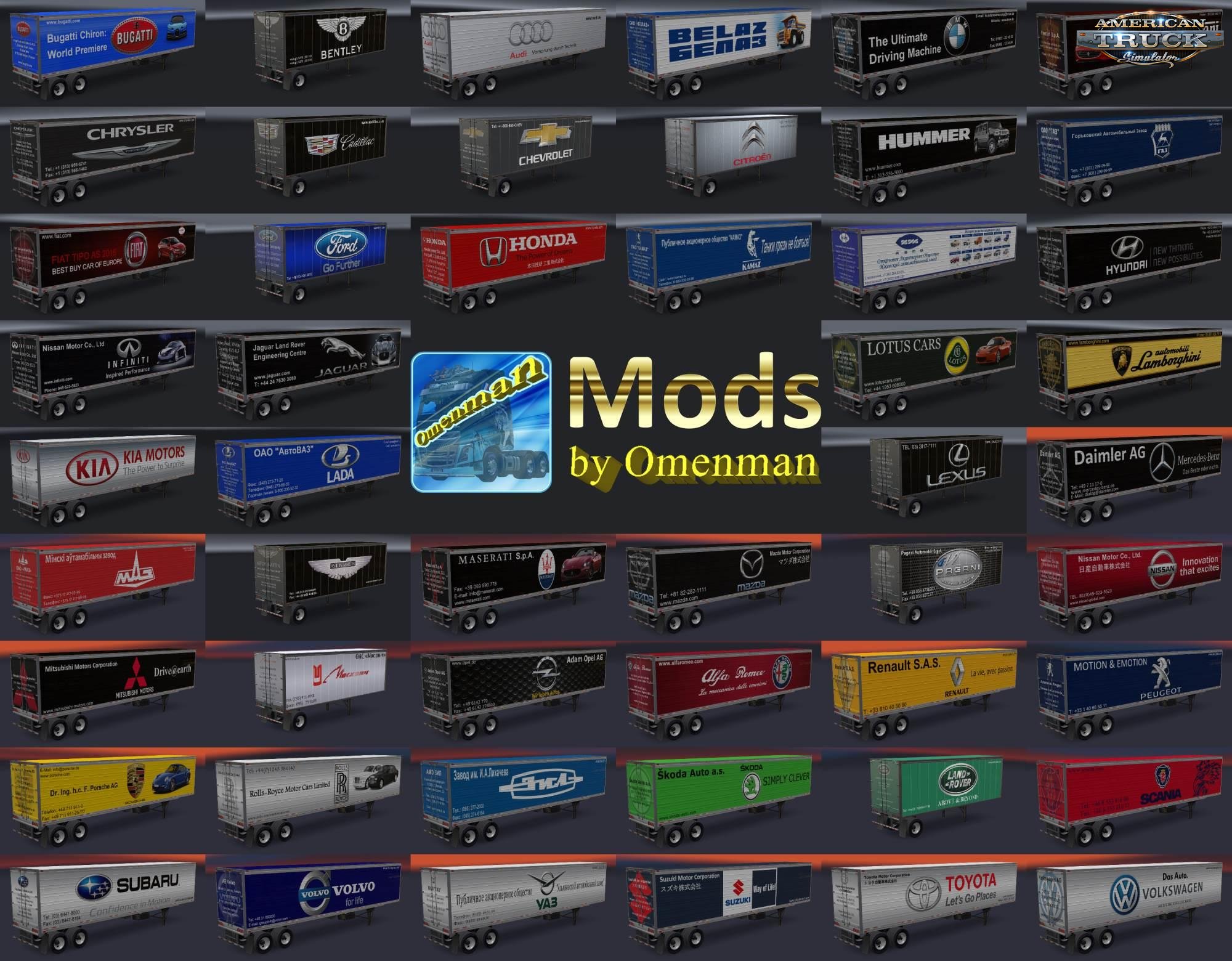 Trailer Pack v3.25.5 by Omenman (1.43.x) for ATS