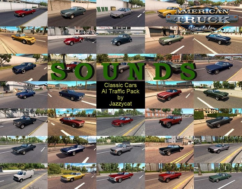 Sounds for Classic Cars AI Traffic Pack by Jazzycat v3.5 (1.35.x)