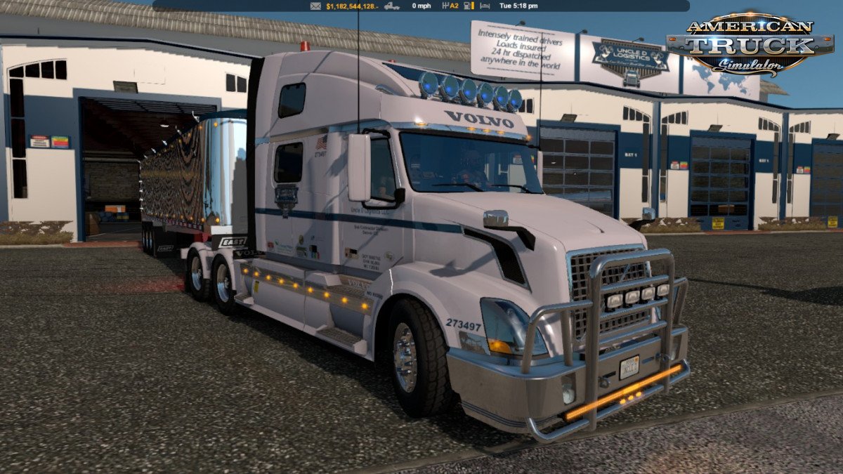 Uncle D Logistics ATS VTC Garage Skin v1.0 (1.33.x) for ATS