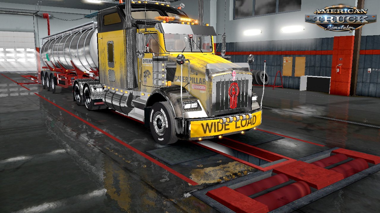 Caterpillar Skin for Kenworth T800 2016 v1.0 by YanRed (1.33.x)