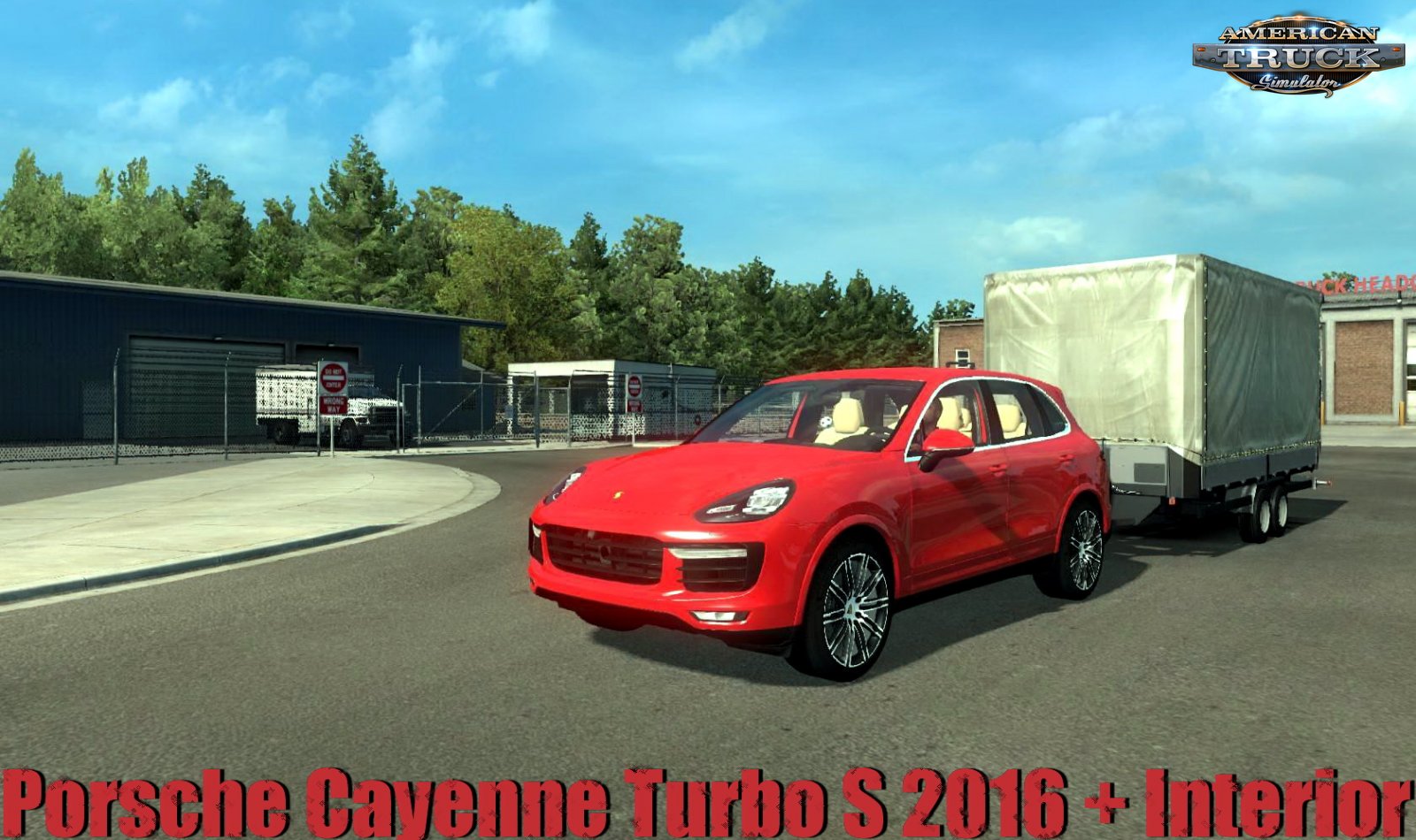 Porsche Cayenne Turbo S 2016 + Interior v1.1 (1.34.x) for ATS