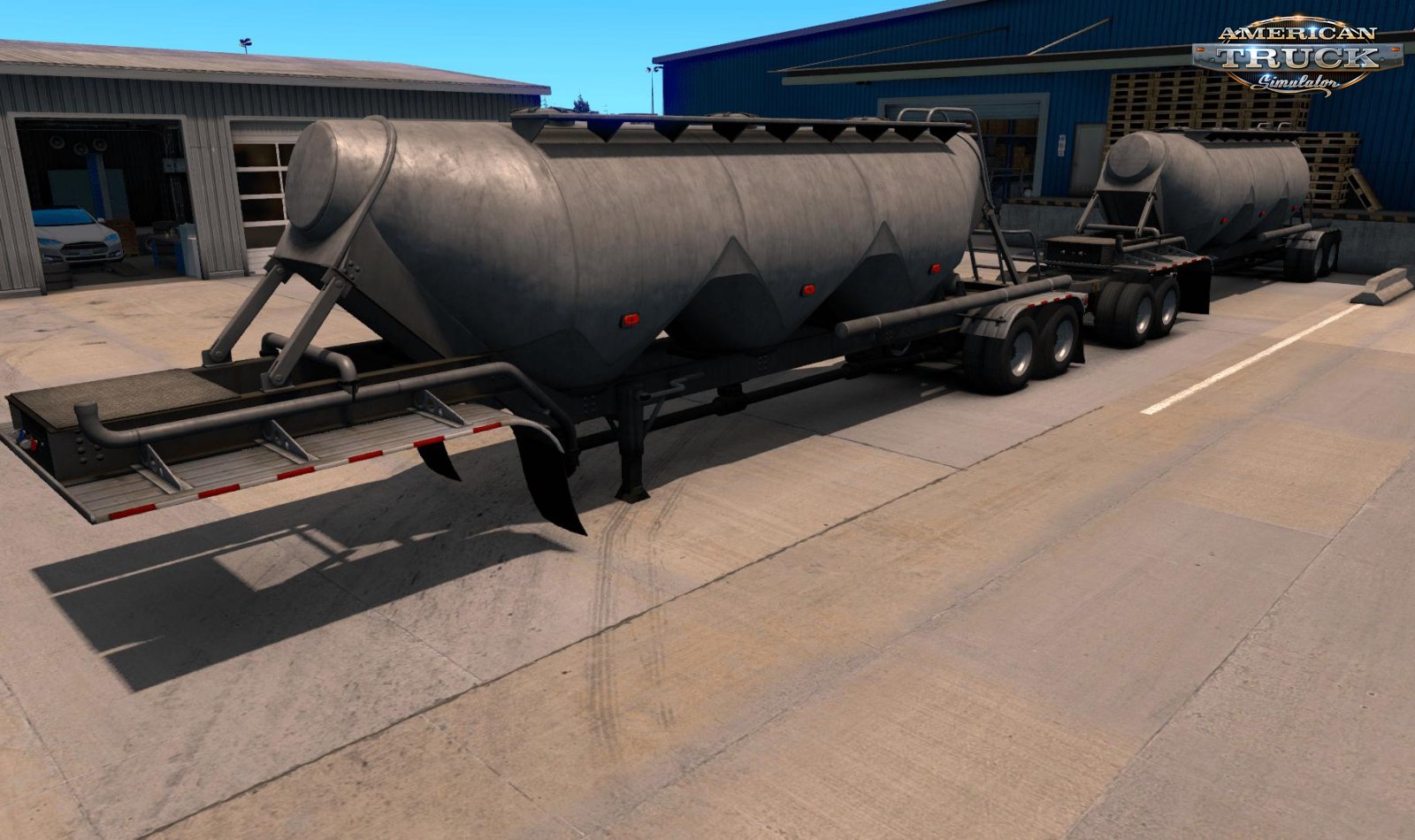 Cement Double Long Hopper MP-SP Multiplayer TruckersMP v1.0 (1.34.x)