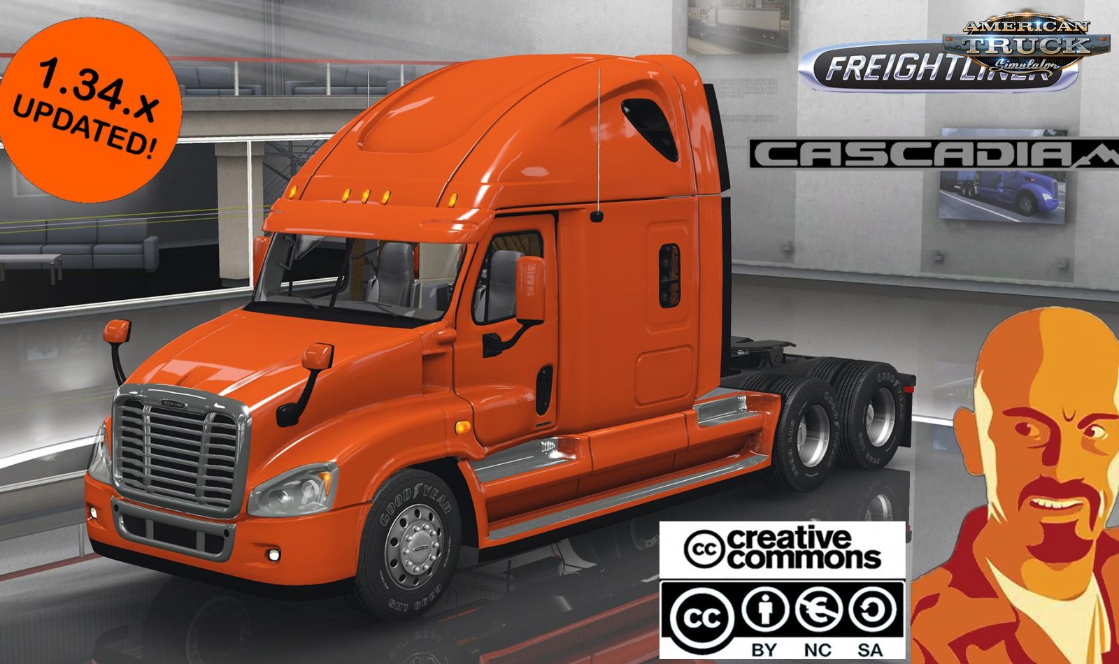 Freightliner Cascadia 2018 v1.0 by CyrusTheVirus (1.34.x)