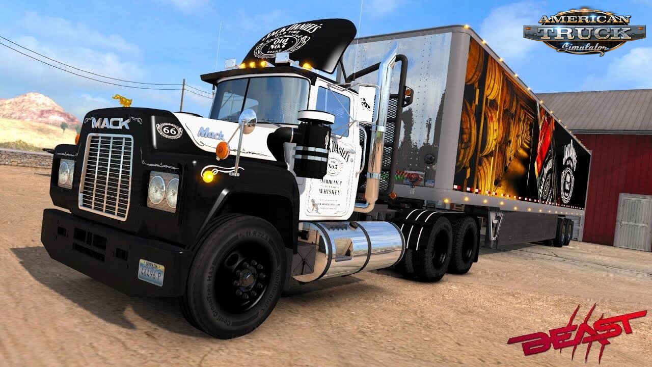 MACK R Series Jack Daniels Skin - American Truck Simulator