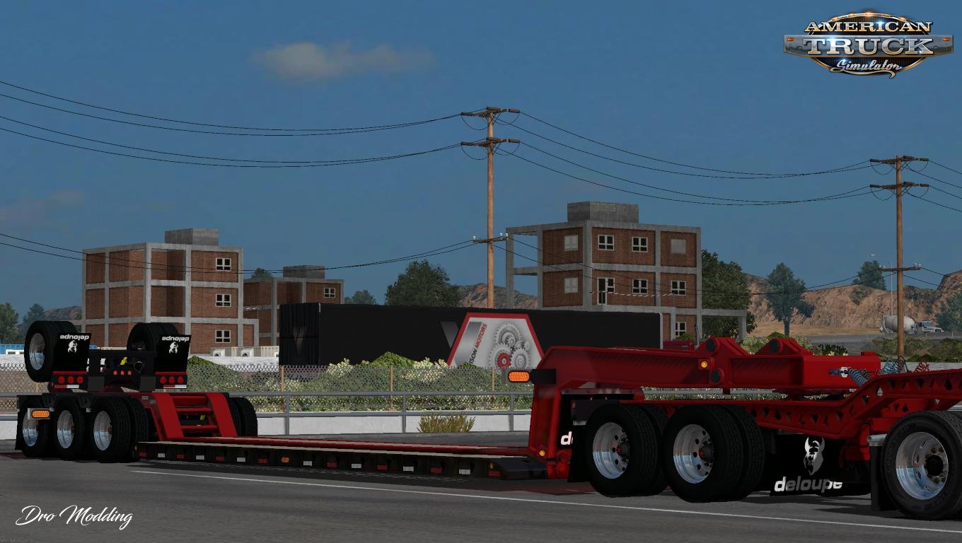 Custom Deloupe Lowboy Trailer v1.0 (1.34.x) for ATS