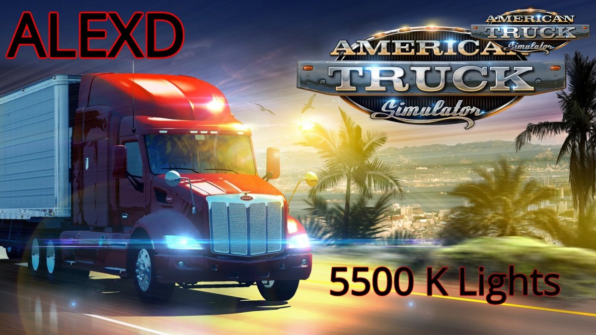 ALEXD 5500 K Lights ATS v1.5 (1.37.x)